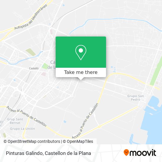Pinturas Galindo map