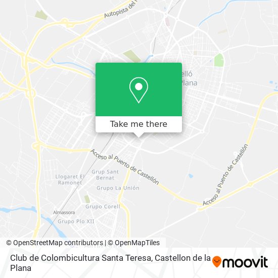 Club de Colombicultura Santa Teresa map
