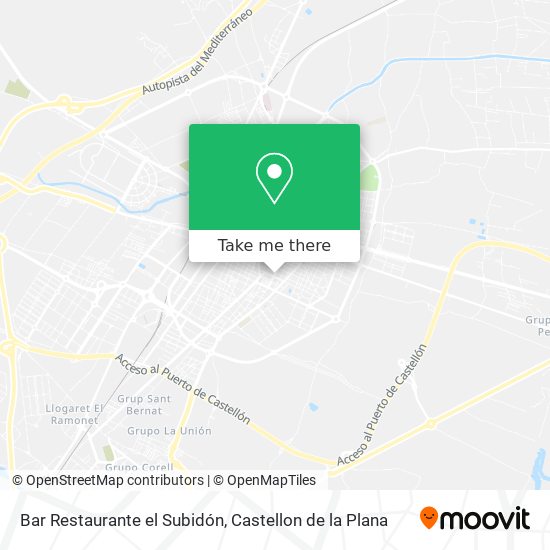 mapa Bar Restaurante el Subidón
