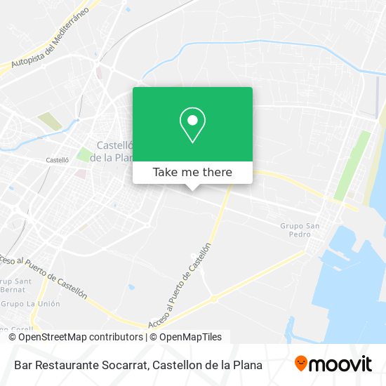 mapa Bar Restaurante Socarrat