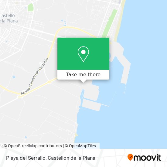 Playa del Serrallo map