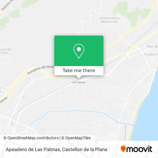 mapa Apeadero de Las Palmas