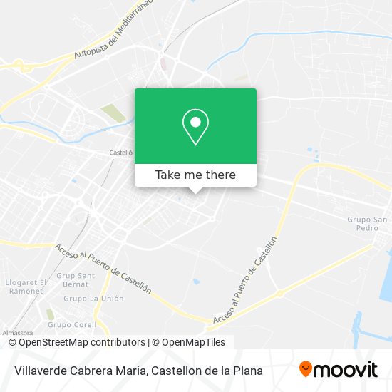 Villaverde Cabrera Maria map