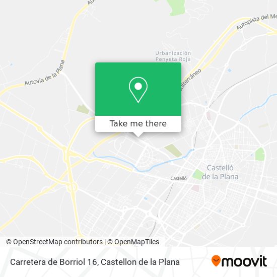 mapa Carretera de Borriol 16