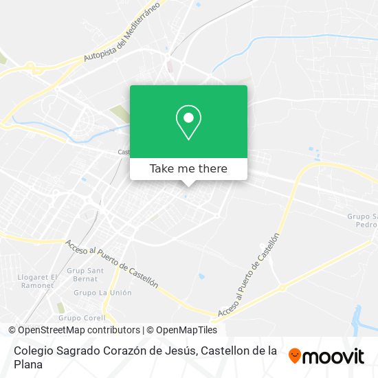 mapa Colegio Sagrado Corazón de Jesús
