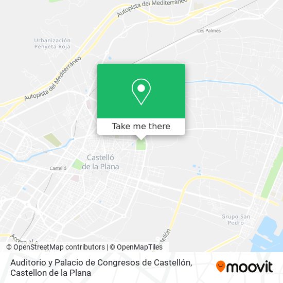 mapa Auditorio y Palacio de Congresos de Castellón