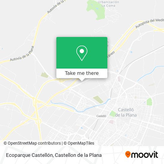 Ecoparque Castellón map