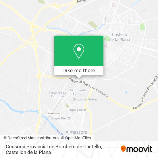 Consorci Provincial de Bombers de Castelló map