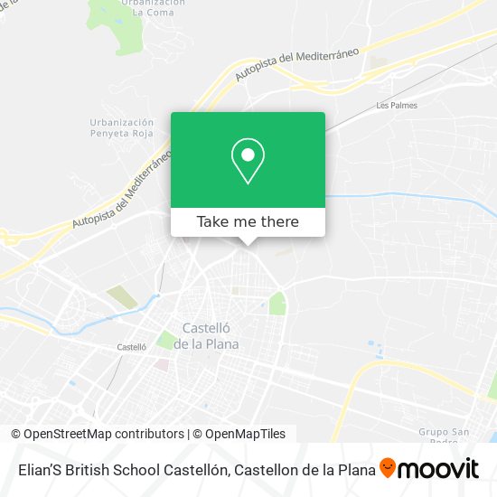 Elian’S British School Castellón map