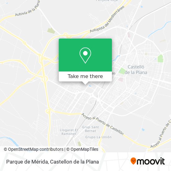 Parque de Mérida map