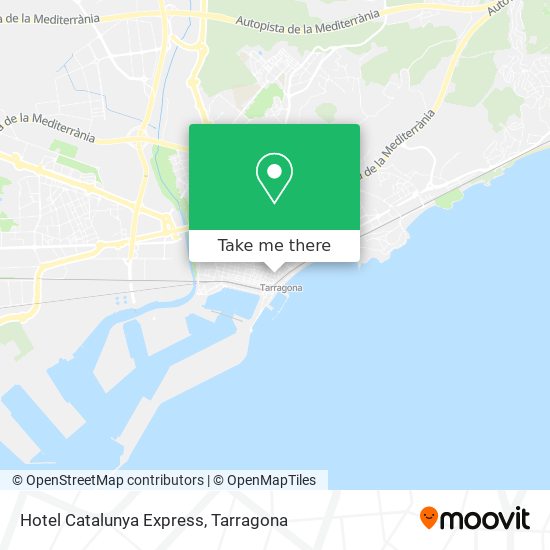 How to get to Hotel Catalunya Express in Tarragona by Bus or Train?