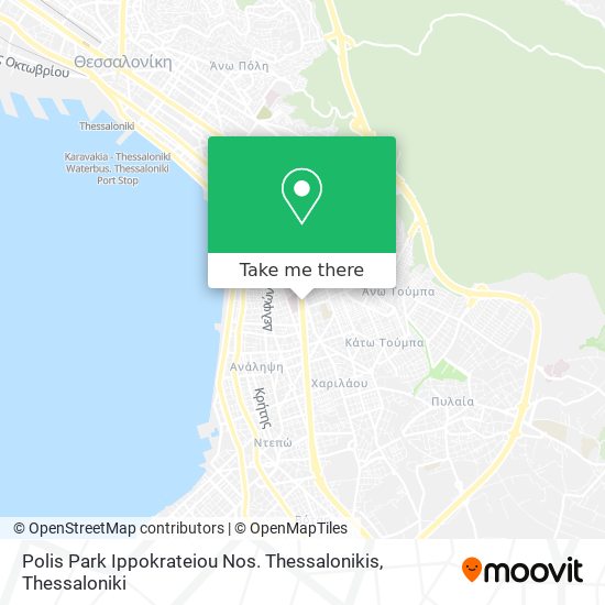 Polis Park Ippokrateiou Nos. Thessalonikis map