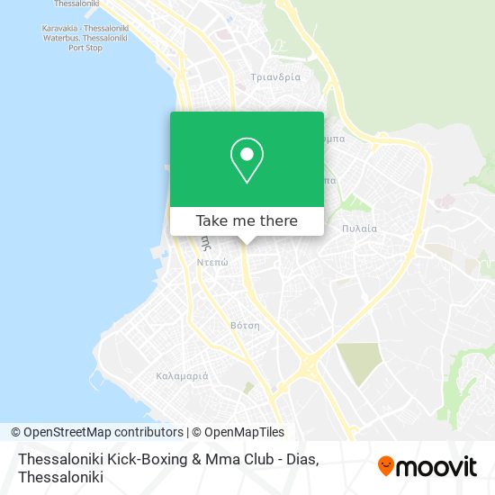 Thessaloniki Kick-Boxing & Mma Club - Dias map
