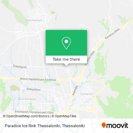 Paradice Ice Rink Thessaloniki map