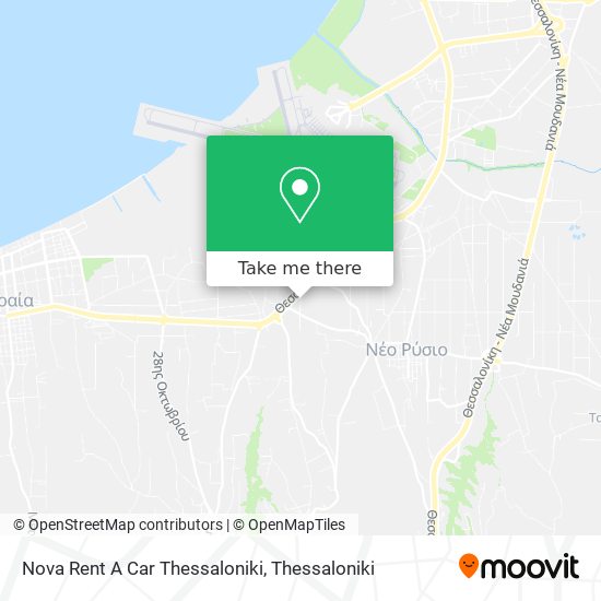 Nova Rent A Car Thessaloniki map