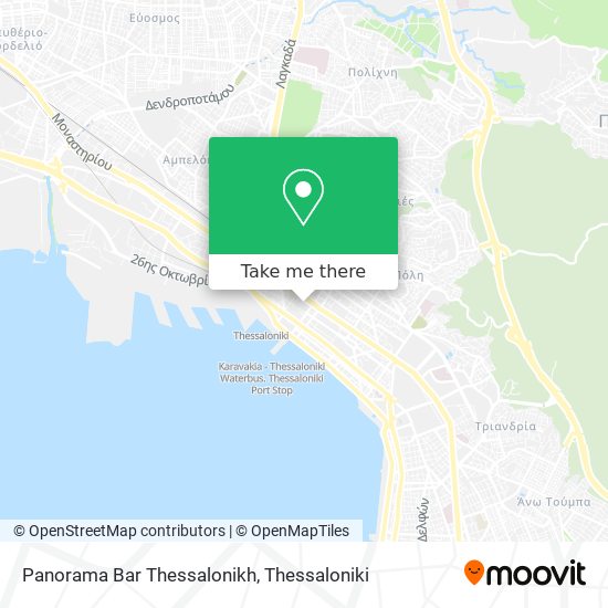 Panorama Bar Thessalonikh map