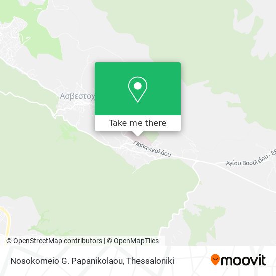 Nosokomeio G. Papanikolaou map