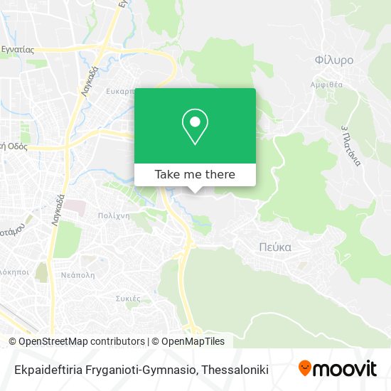 Ekpaideftiria Fryganioti-Gymnasio map