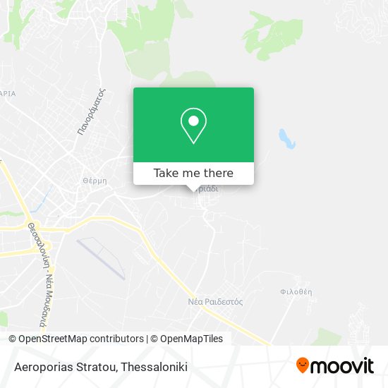 Aeroporias Stratou map