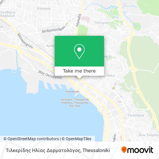 Τιλκερίδης Ηλίας Δερματολόγος map