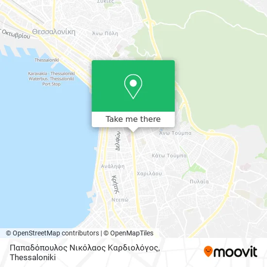 Παπαδόπουλος Νικόλαος Καρδιολόγος map