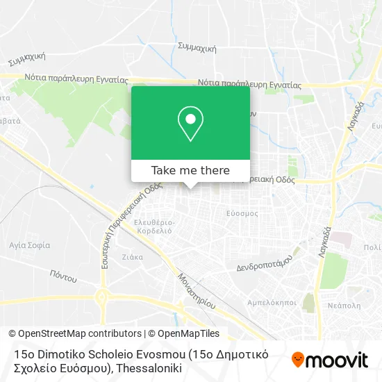 15o Dimotiko Scholeio Evosmou (15ο Δημοτικό Σχολείο Ευόσμου) map