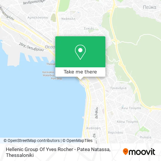Hellenic Group Of Yves Rocher - Patea Natassa map