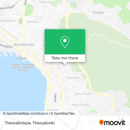 Thessalonique map