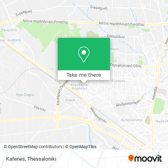 Kafenes map