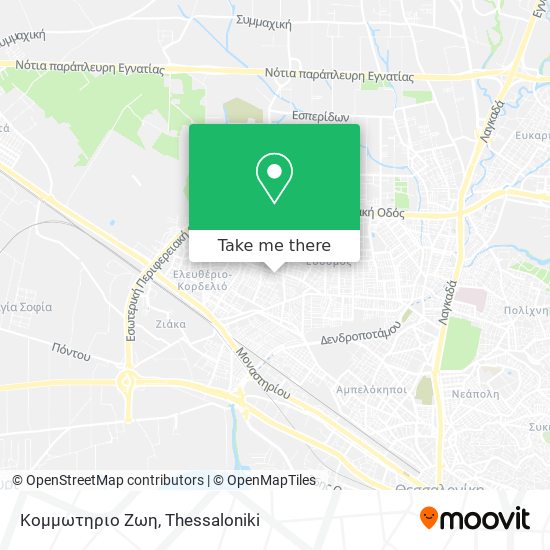 Κομμωτηριο Ζωη map