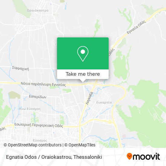 Egnatia Odos / Oraiokastrou map