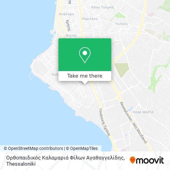 Ορθοπαιδικός Καλαμαριά Φίλων Αγαθαγγελίδης map