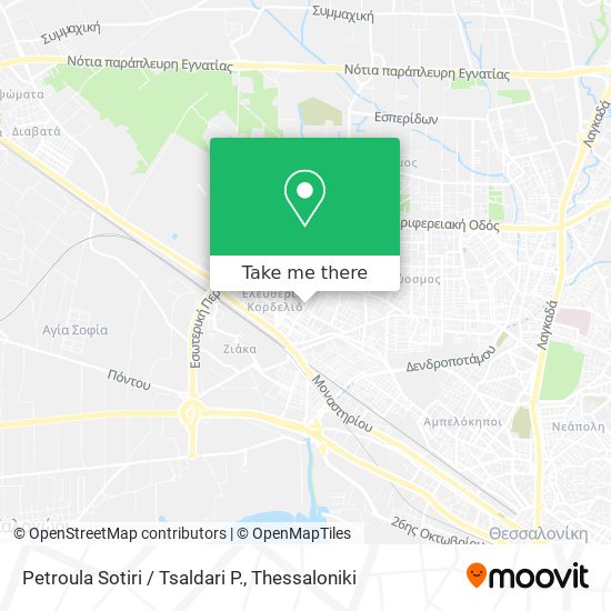 Petroula Sotiri / Tsaldari P. map