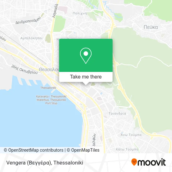 Vengera (Βεγγέρα) map