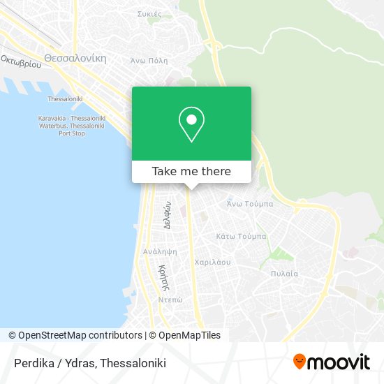 Perdika / Ydras map