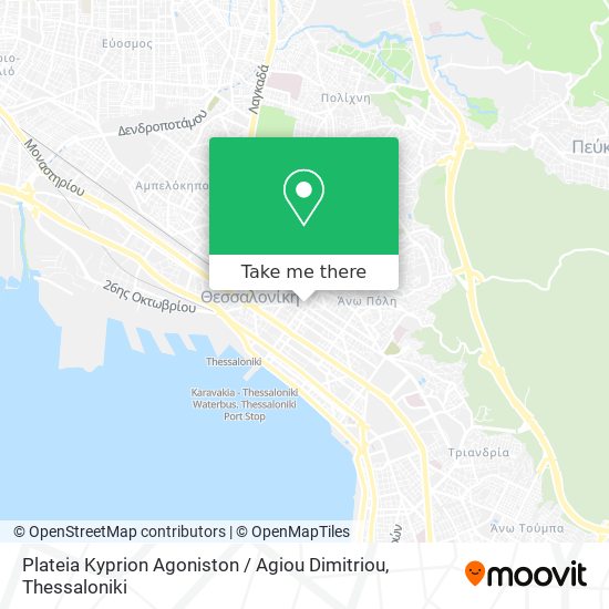 Plateia Kyprion Agoniston / Agiou Dimitriou map