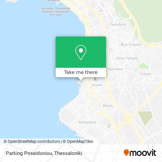 Parking Poseidoniou map