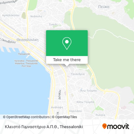 Κλειστό Γυμναστήριο Α.Π.Θ. map
