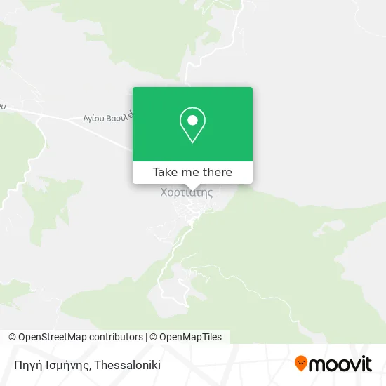 Πηγή Ισμήνης map