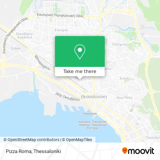 Pizza Roma map