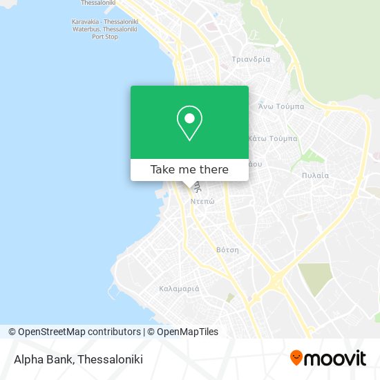 Alpha Bank map