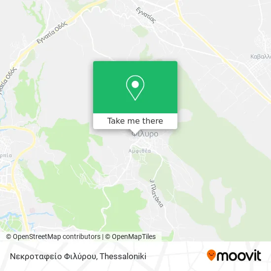 Νεκροταφείο Φιλύρου map