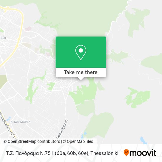 Τ.Σ. Πανόραμα Ν.751 (60a, 60b, 60e) map