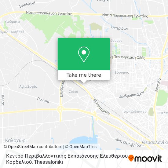 Κέντρο Περιβαλλοντικής Εκπαίδευσης Ελευθερίου Κορδελιού map