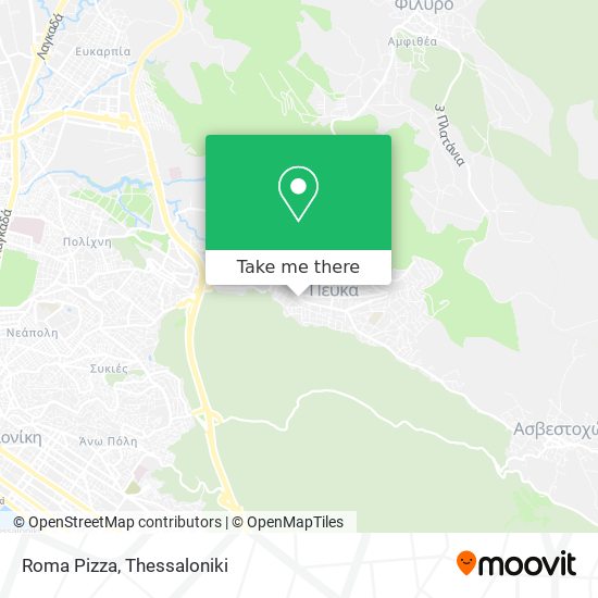 Roma Pizza map