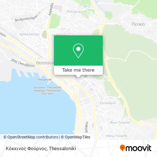 Κόκκινος Φούρνος map