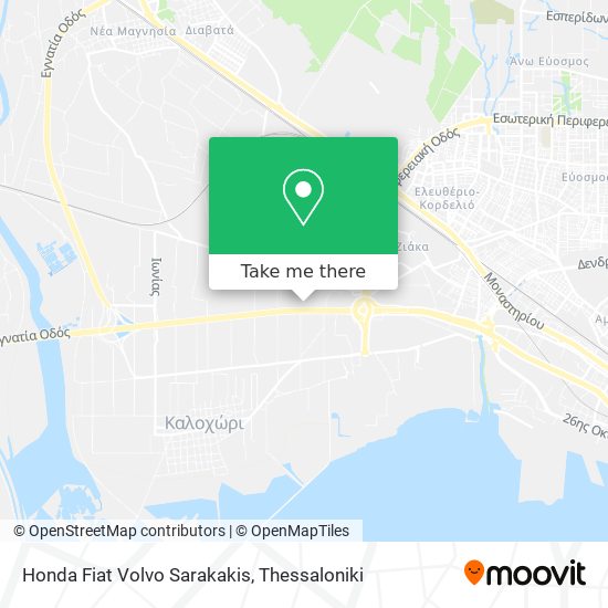 Honda Fiat Volvo Sarakakis map