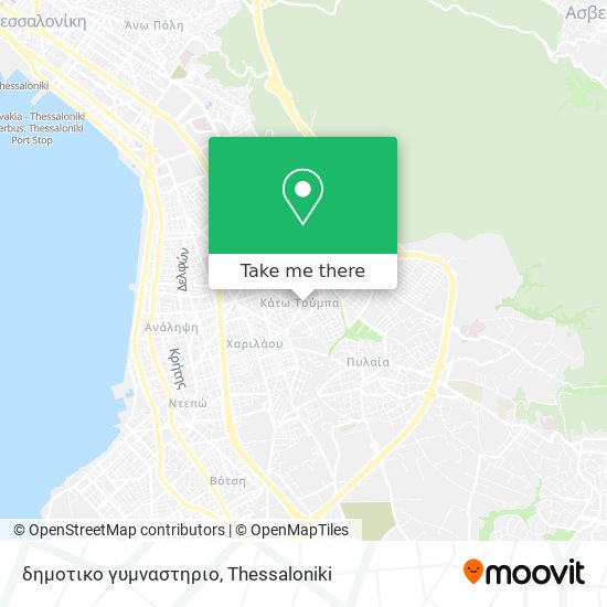 δημοτικο γυμναστηριο map