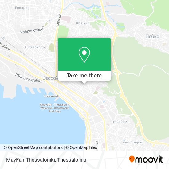 MayFair Thessaloniki map