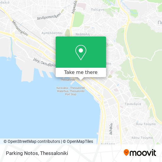 Parking Notos map